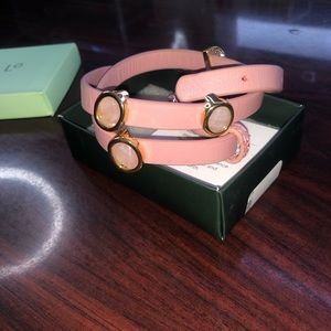 PearlO leather wrap bracelet NWOT